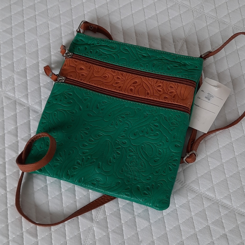 Italian Leather Crossbody Purse